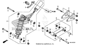 Rear Shock Absorber      (cbr600ra) Schematic