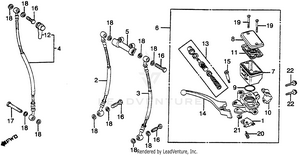 Front Brake Master Cylinder Schematic