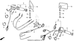 Vt1100c Switches + Cables + Mirrors 95-96 Schematic