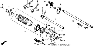 Gearshift Drum Schematic