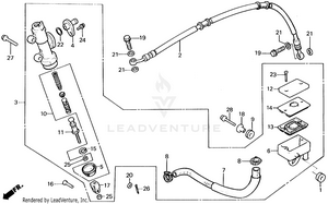 Rear Brake Master Cylinder Schematic