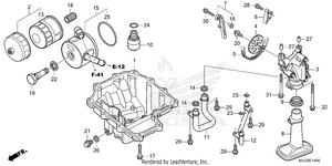 Oil Pan@oil Pump Schematic