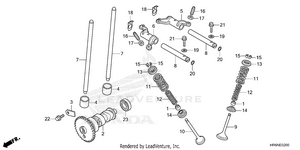 Camshaft@valve Schematic