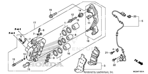 Front Brake Caliper (2) Schematic