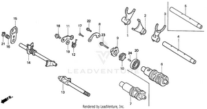 Gearshift Drum Schematic