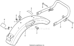 Rear Fender Schematic