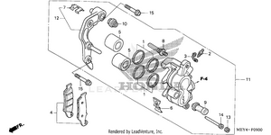 Front Brake Caliper Schematic
