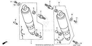 Rear Shock Absorber Schematic