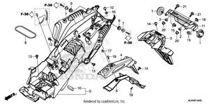 Rear Fender Schematic