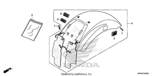 Rear Fender (3) Schematic