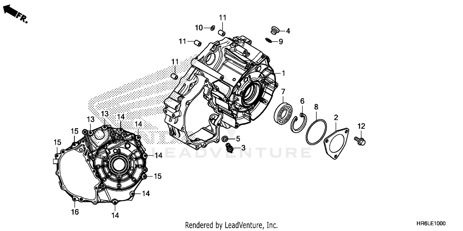 REAR CRANKCASE COVER