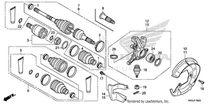 Front Knuckle@front Drive Shaft Schematic