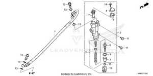 Rear Brake Master        Cylinder Schematic
