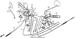 Control Levers + Switches + Cables Schematic