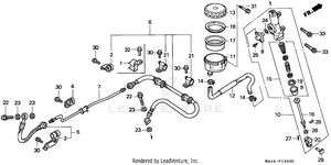 Rr. Brake Master Cyl. Schematic