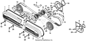 Front Cover + Timing Belt Schematic