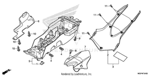 Rear Fender (1) Schematic