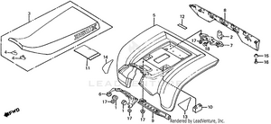 Seat + Rear Fender Schematic