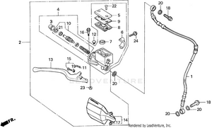 Front Brake Master Cylinder Schematic