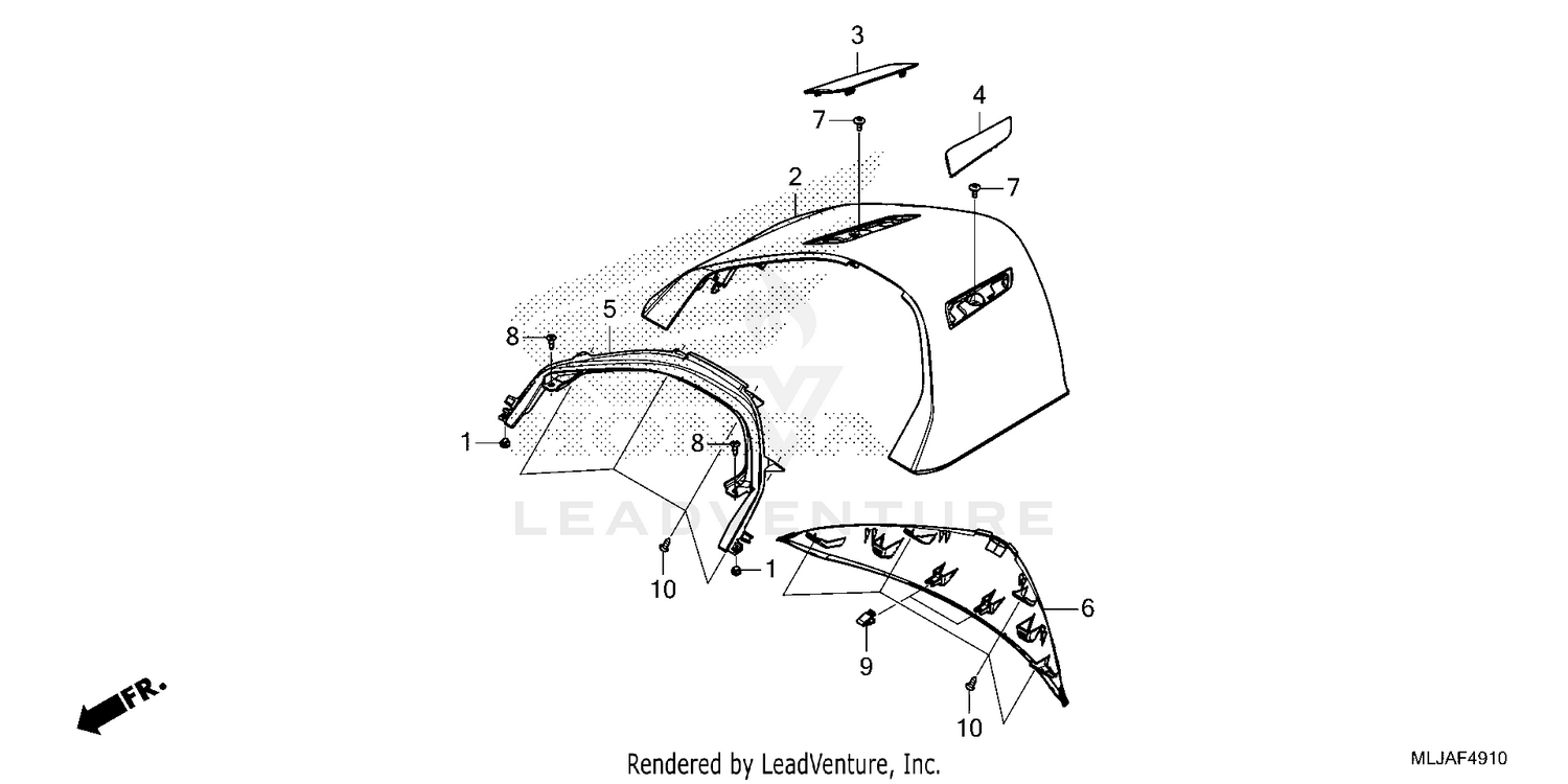 REAR CENTER TOP COVER