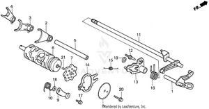 Gearshift Drum Schematic