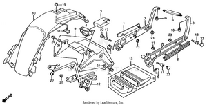Rear Fender Schematic