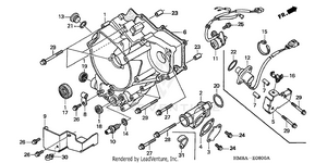 Rear Crankcase Cover Schematic