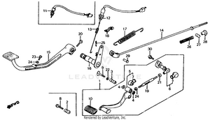 Brake Pedal + Gearshift Pedal Schematic