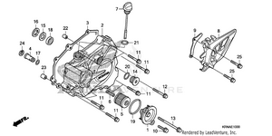 Left Crankcase Cover Schematic