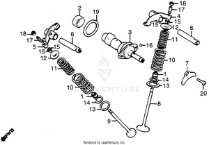 Camshaft + Valve Schematic