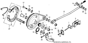 Rear Brake Panel Schematic