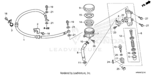 Rear Brake Master        Cylinder Schematic