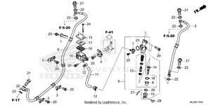 Rear Brake Master        Cylinder Schematic