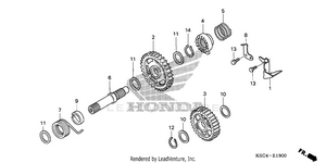 Kick Starter Spindle Schematic