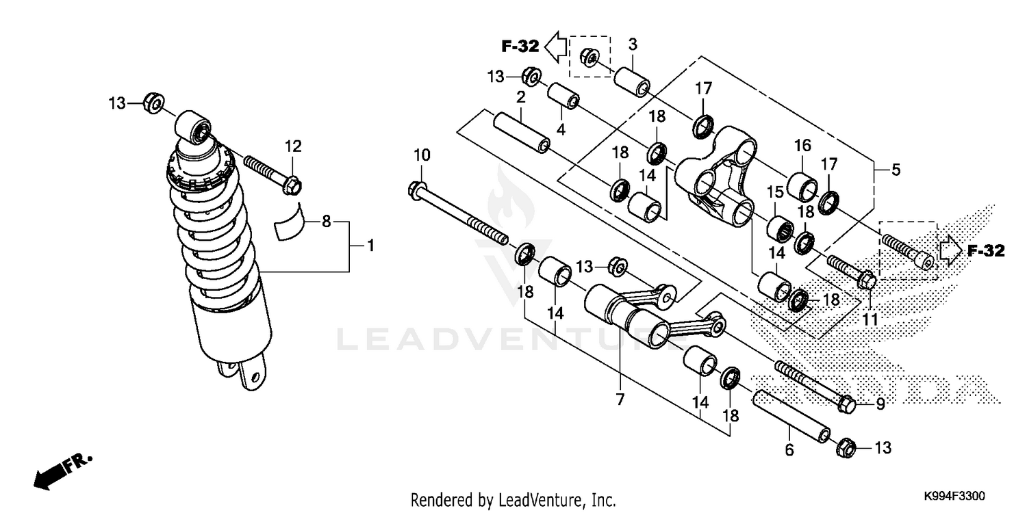 REAR SHOCK ABSORBER