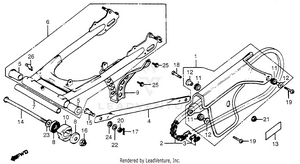 Swingarm + Chain Case Schematic