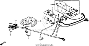 Wire Harness + Ignition Coil + Battery 80 Schematic