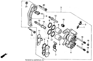 Front Brake Caliper Schematic