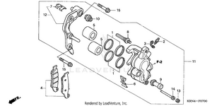Front Brake Caliper Schematic