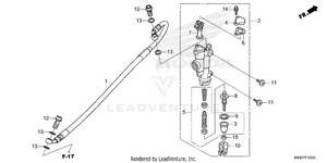 Rear Brake Master        Cylinder Schematic