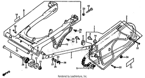 Swingarm + Chain Case Schematic