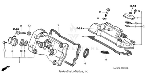 Cylinder Head Cover Schematic