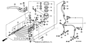 Front Brake Master       Cylinder (cbr1000rr) Schematic