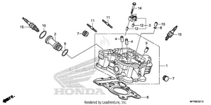 Rear Cylinder Head Schematic
