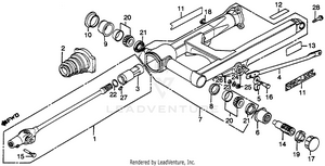Swingarm + Driveshaft Schematic