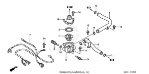 Water Pipe + Thermostat Schematic