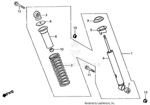 Rear Shock Absorber Schematic