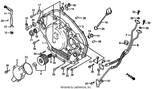 Right Crankcase Cover Schematic