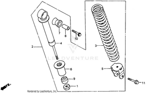 Rear Shock Absorber Schematic