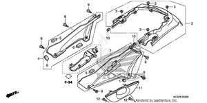 Side Cover@rear Cowl Schematic